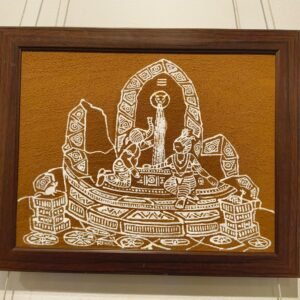 Bal Ganesh Ki Athkheliya 01 – Original Indian Folk Art Painting | Traditional Ganesha Artwork