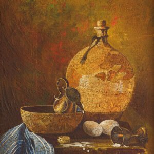 Still Life – Original Indian Still Life Painting | Traditional Decorative Artwork by Visual Artist Rekha Agrawal