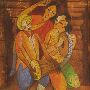 Utsav – Original Indian Folk Art Painting | Traditional Festival & Cultural Artwork