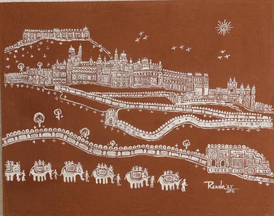 Amer Fort Serpentine Art