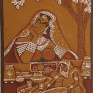 Chauka Chulha – Traditional Indian Folk Art Painting