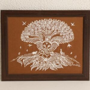 Bal Ganesh Ki Athkheliya – Traditional Folk Art Painting